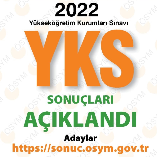 2022 YKS SINAV SONUÇLARI AÇIKLANDI